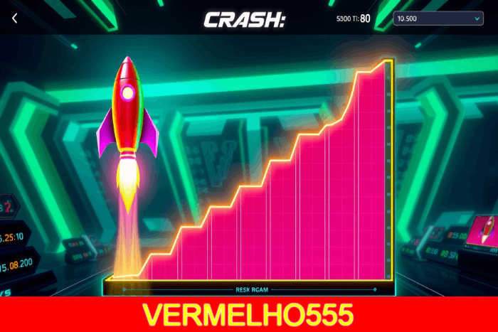Jogue Crash e ganhe alto na VERMELHO555!